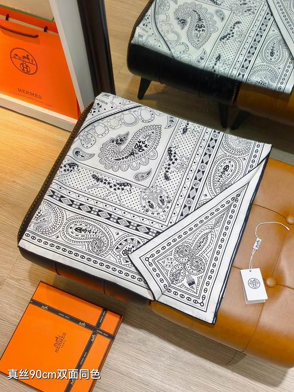 Hermes silk scarf hm (174)