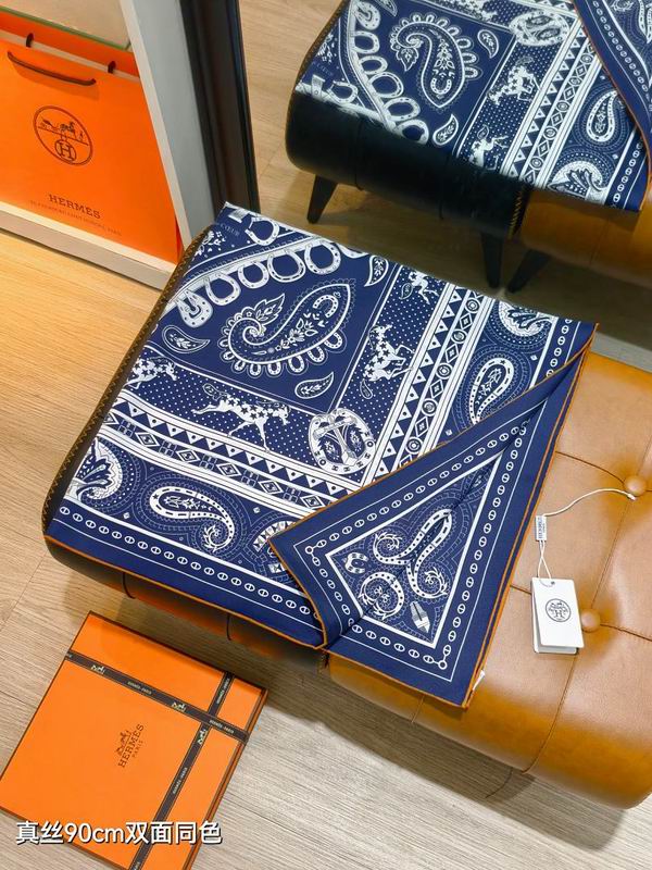 Hermes silk scarf hm (180)