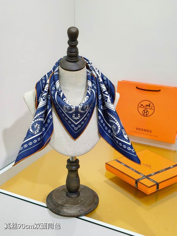 Hermes silk scarf hm (181)