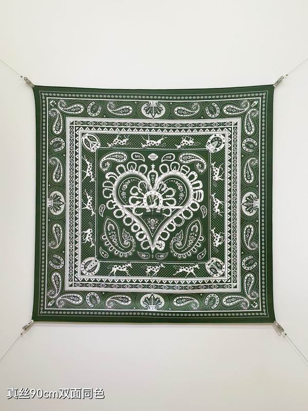 Hermes silk scarf hm (182)