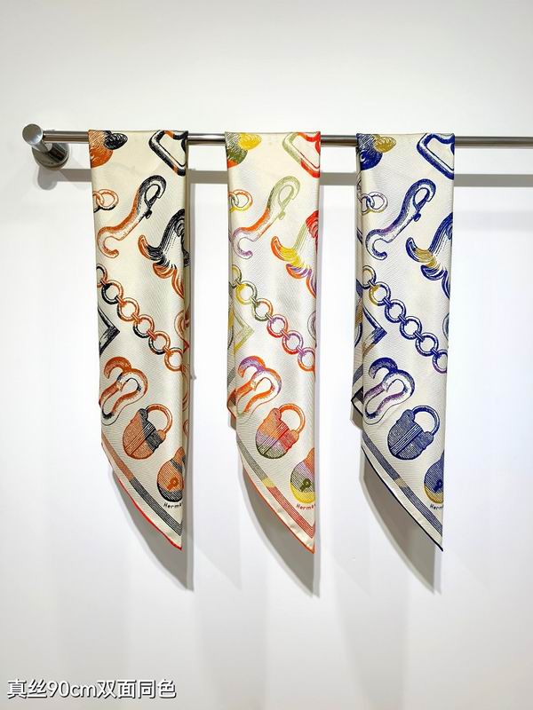 Hermes silk scarf hm (204)