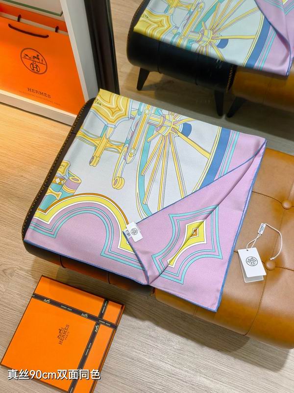 Hermes silk scarf hm (226)