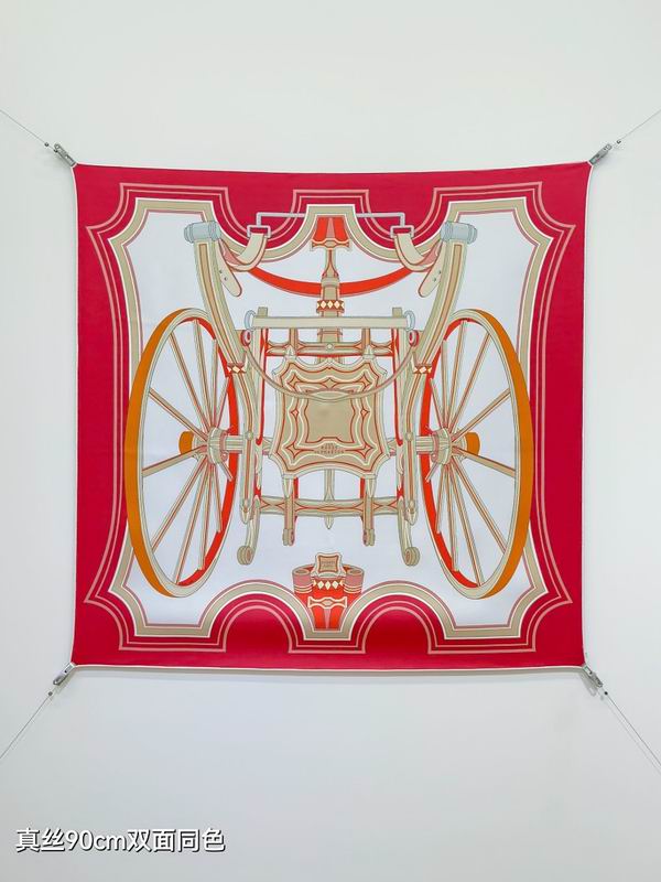Hermes silk scarf hm (227)