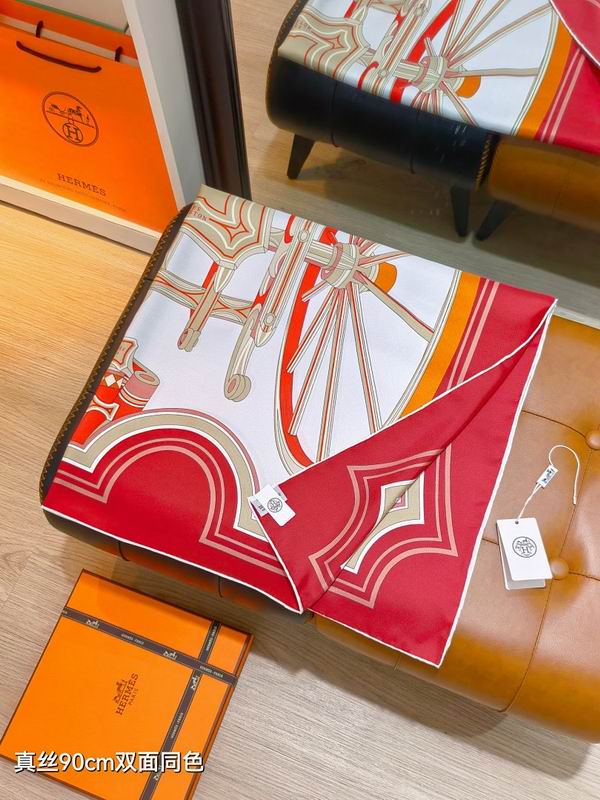 Hermes silk scarf hm (228)