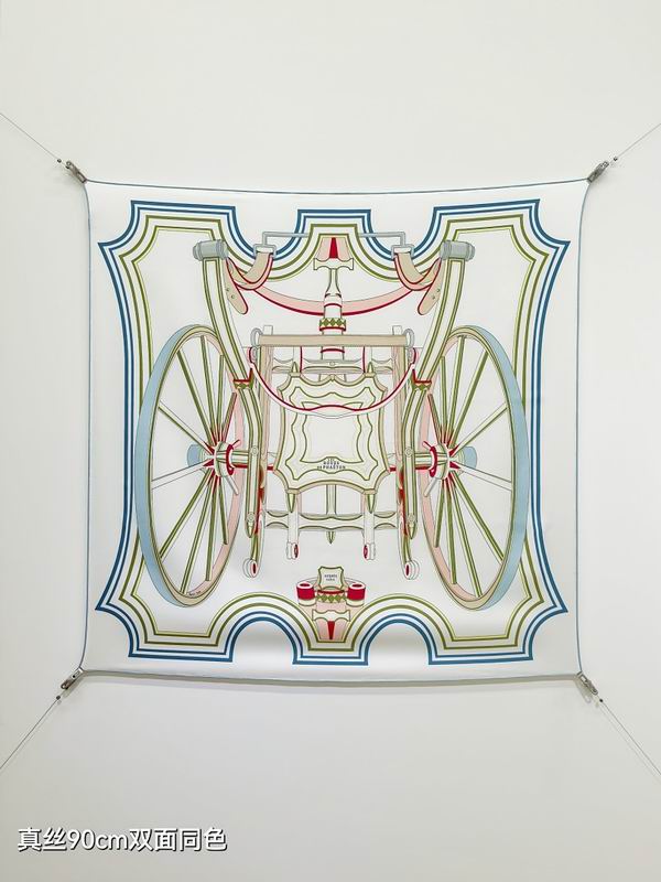 Hermes silk scarf hm (229)