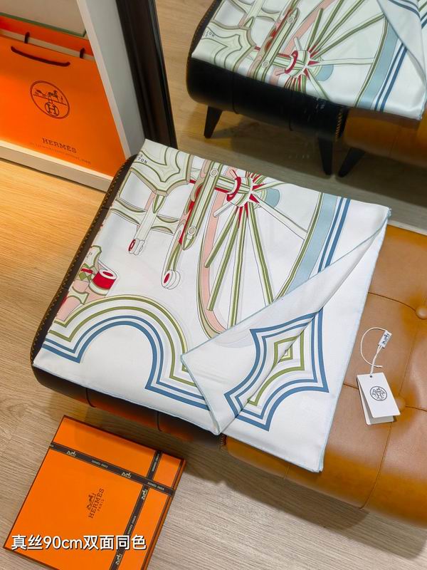 Hermes silk scarf hm (230)