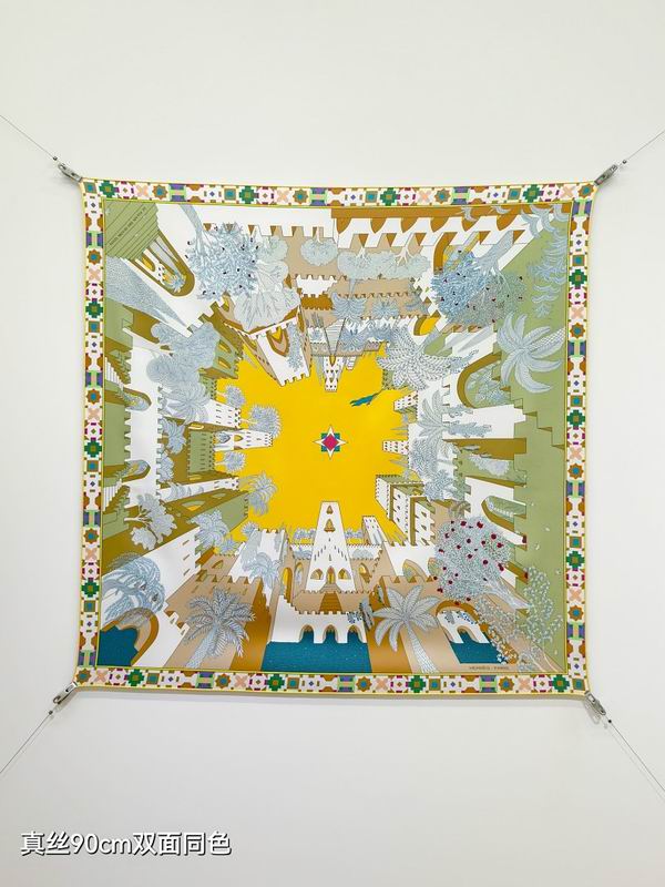 Hermes silk scarf hm (26)