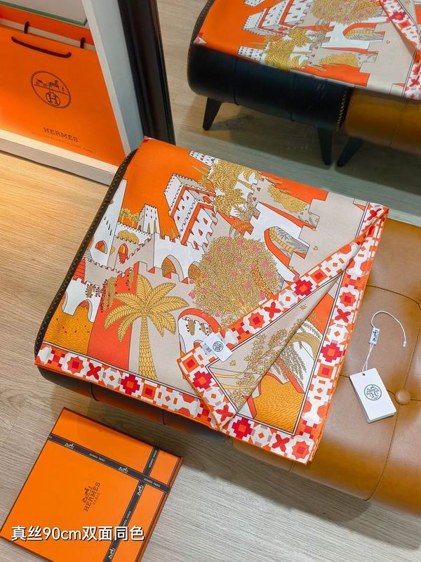 Hermes silk scarf hm (33)