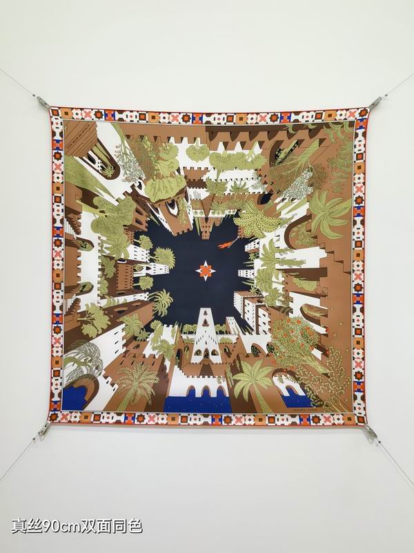 Hermes silk scarf hm (35)