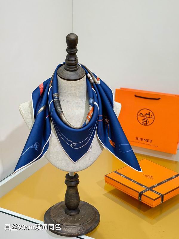 Hermes silk scarf hm (350)
