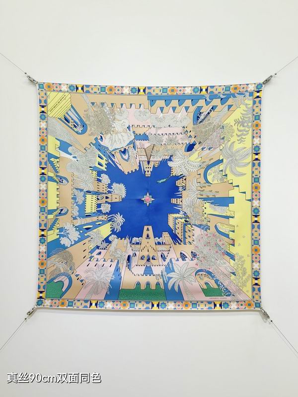 Hermes silk scarf hm (38)