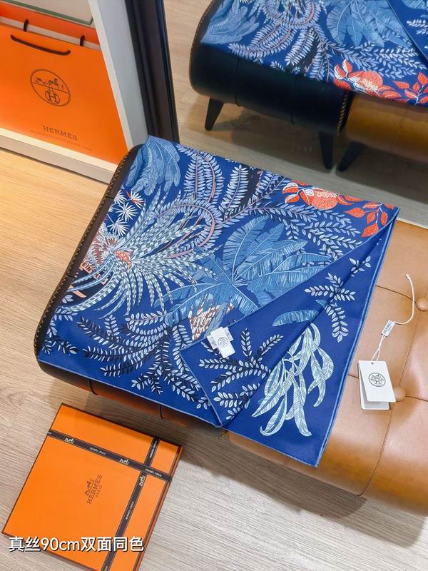 Hermes silk scarf hm (380)