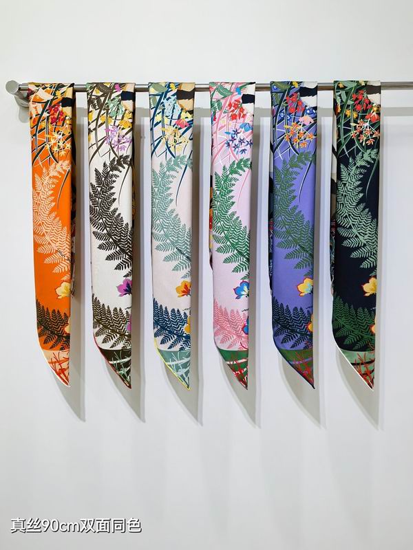 Hermes silk scarf hm (410)
