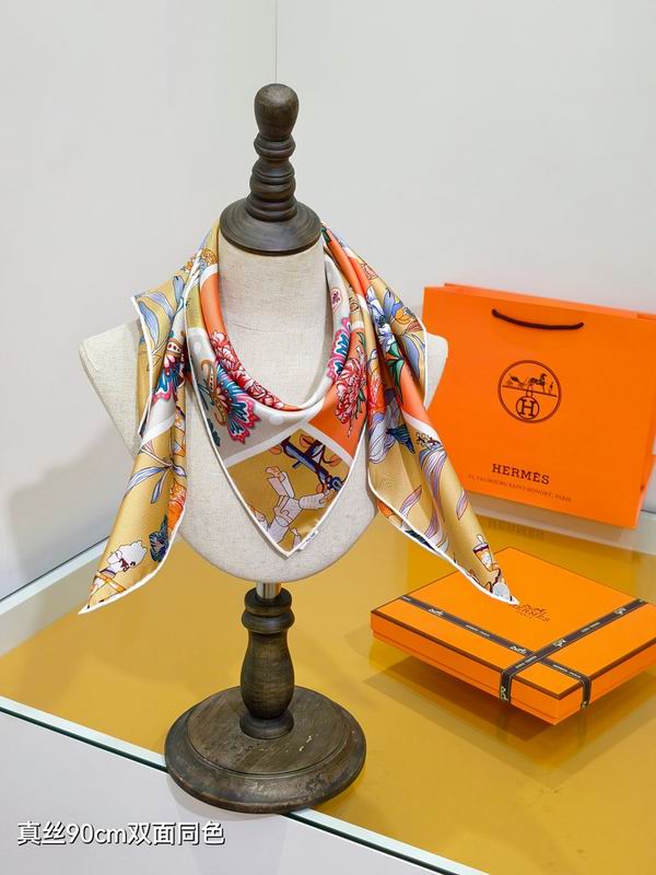 Hermes silk scarf hm (44)