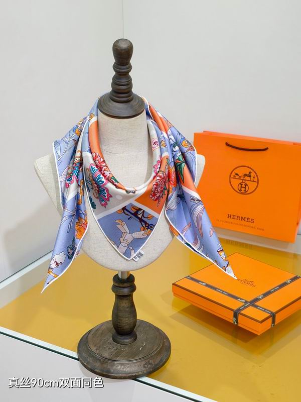 Hermes silk scarf hm (50)