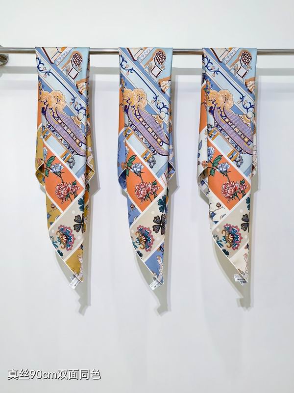 Hermes silk scarf hm (51)
