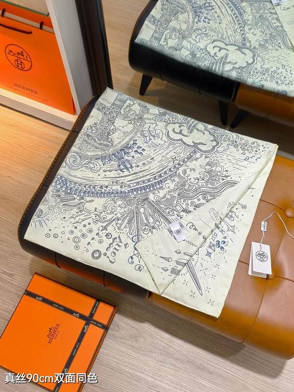 Hermes silk scarf hm (53)