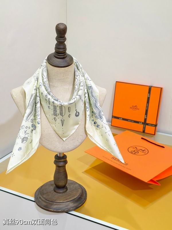 Hermes silk scarf hm (54)