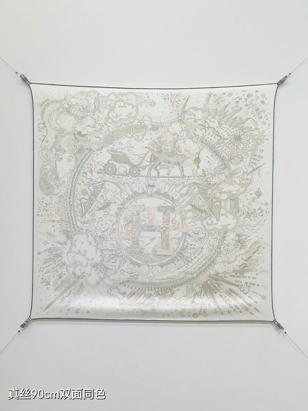 Hermes silk scarf hm (55)