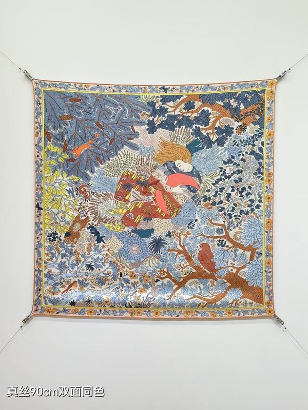 Hermes silk scarf hm (70)