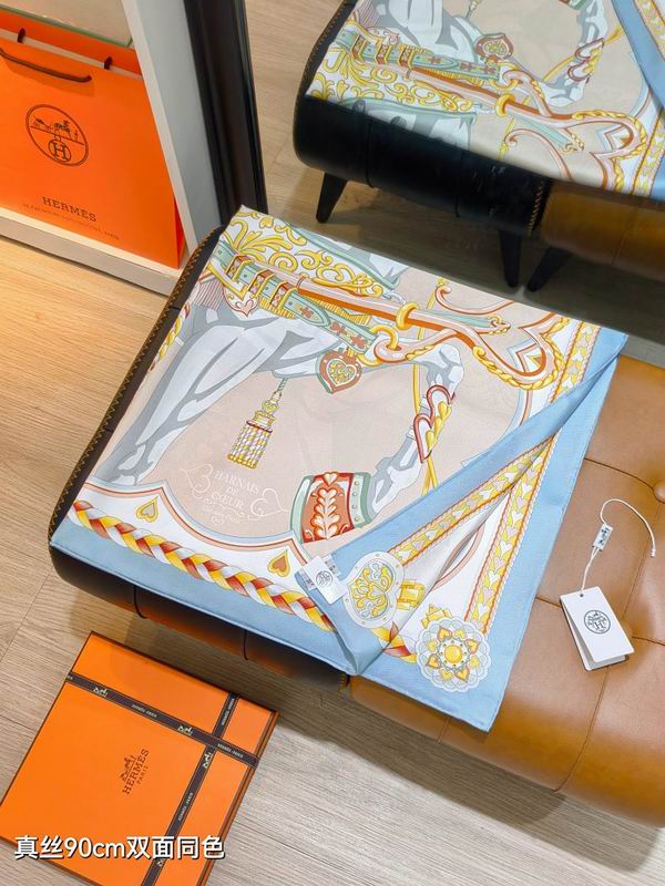 Hermes silk scarf hm (76)