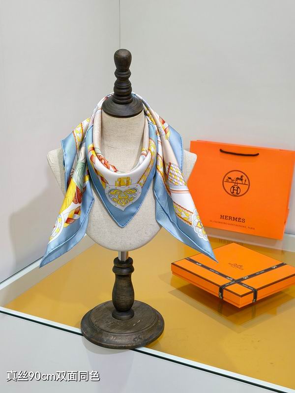 Hermes silk scarf hm (77)