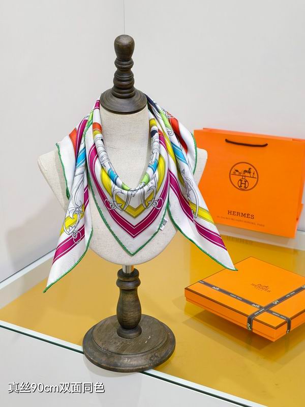Hermes silk scarf hm (89)