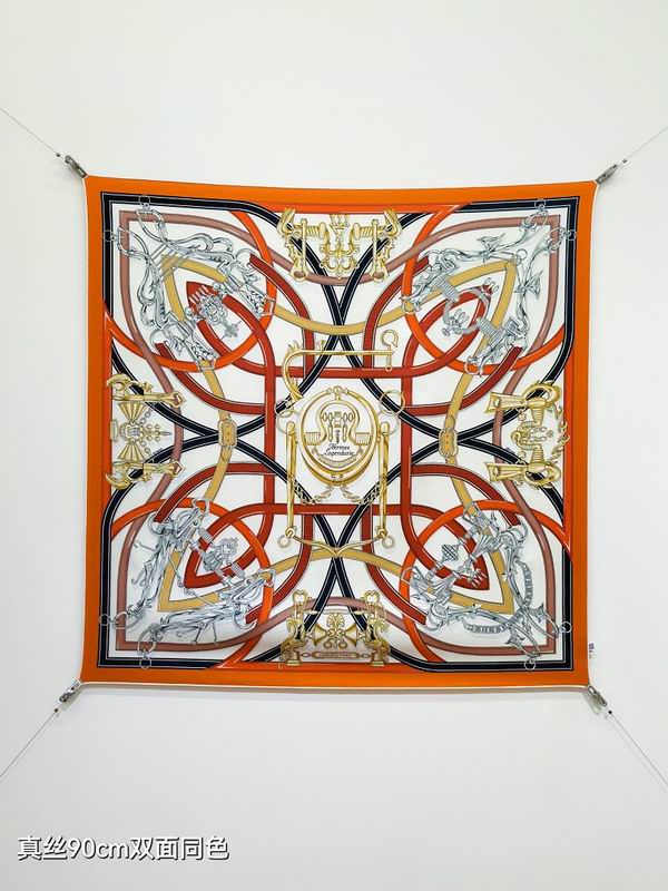 Hermes silk scarf hm (94)
