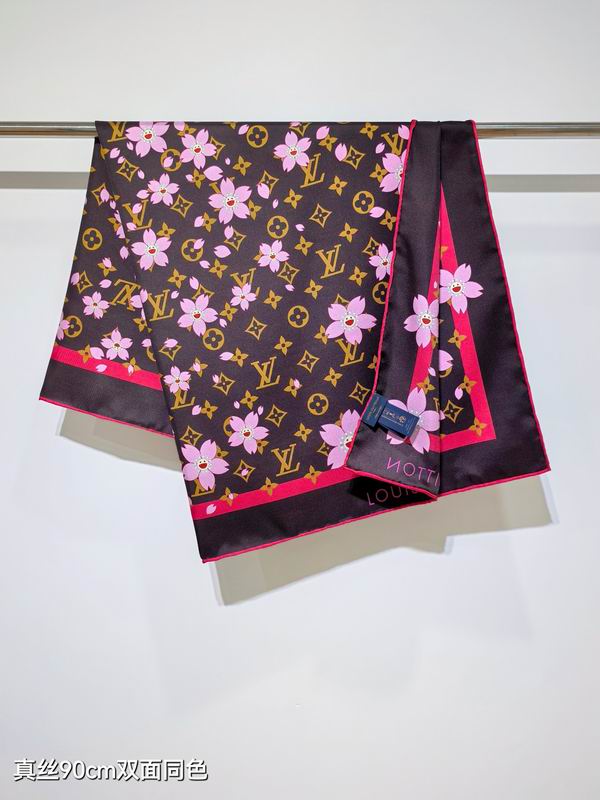 LV Silk Scarf 90X90cm E12 (17)