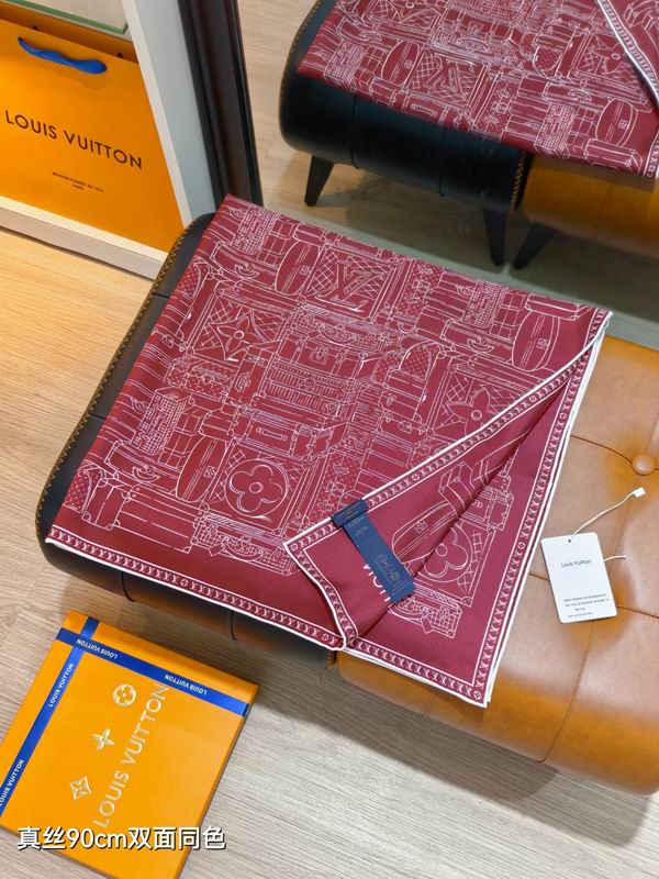 LV Silk Scarf 90X90cm E14 (6)