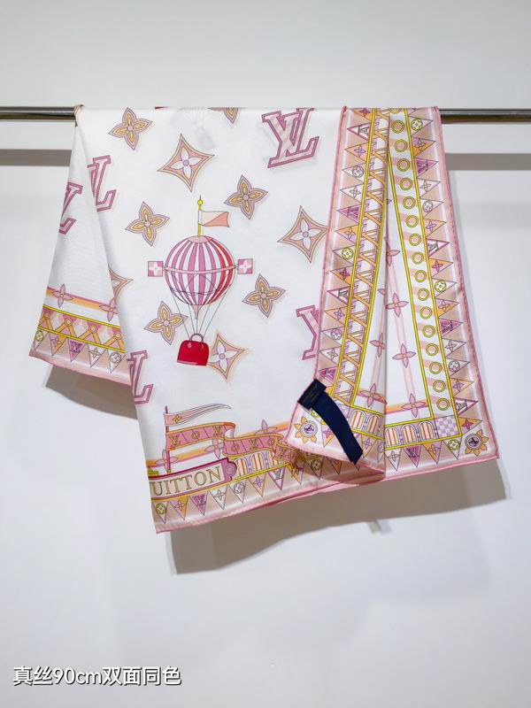 LV Silk Scarf 90X90cm E15 (5)