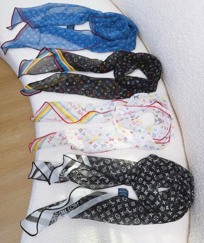 LV silk scarf 25X180cm E08 (2)