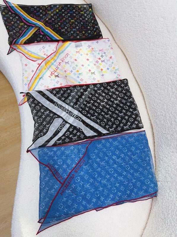 LV silk scarf 25X180cm E08 (4)