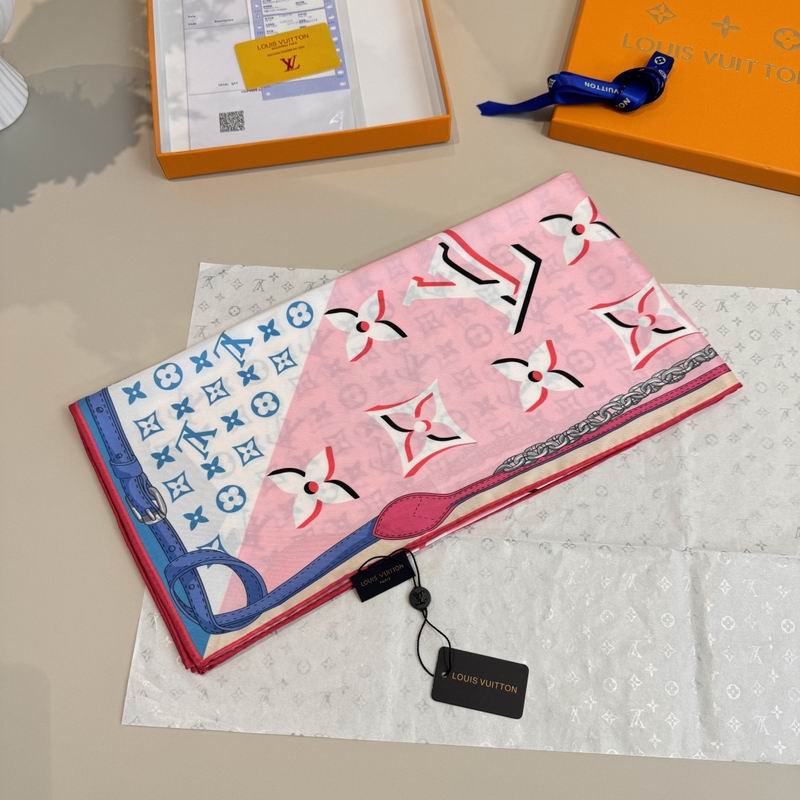 LV silk scarf 90X90cm E06 (24)