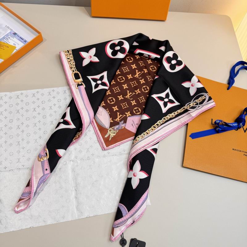 LV silk scarf 90X90cm E06 (4)
