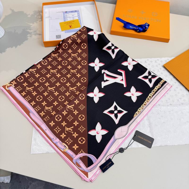 LV silk scarf 90X90cm E06 (7)