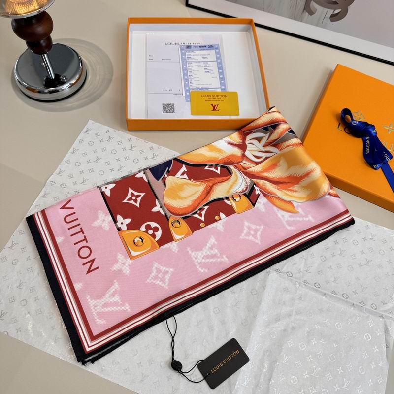 LV silk scarf 90X90cm E08 (7)