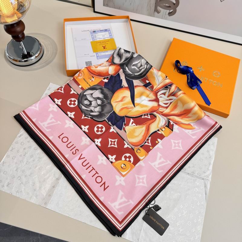 LV silk scarf 90X90cm E08 (8)