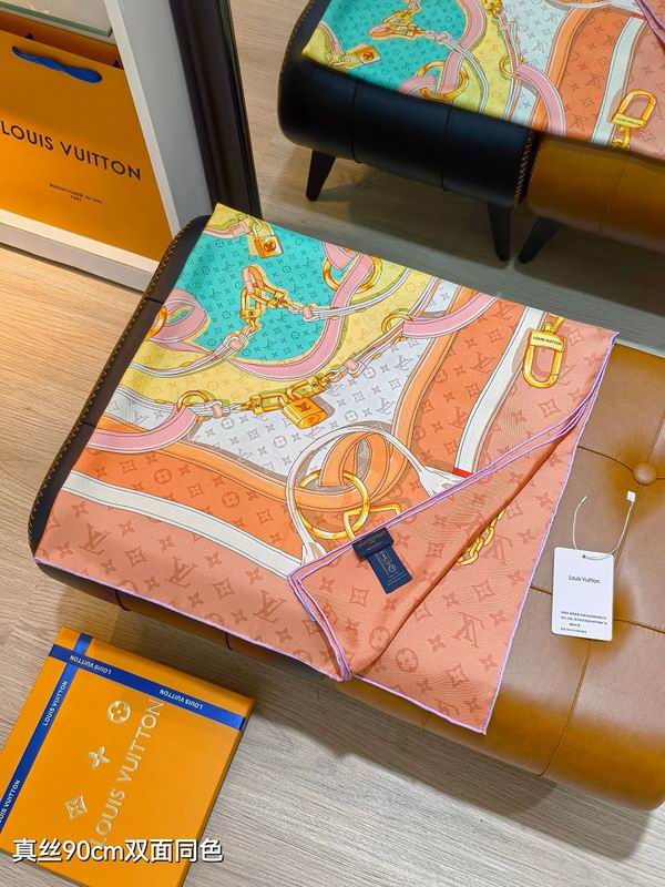 LV silk scarf hm (101)