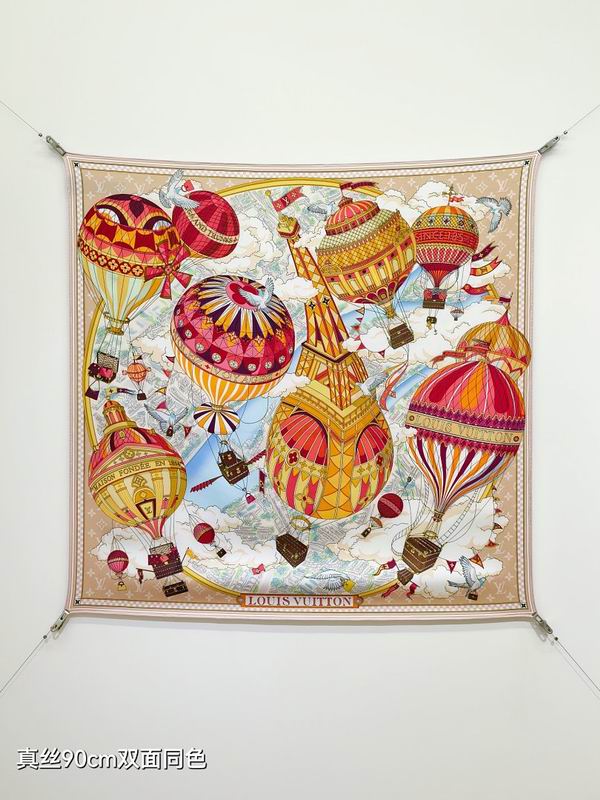LV silk scarf hm (26)