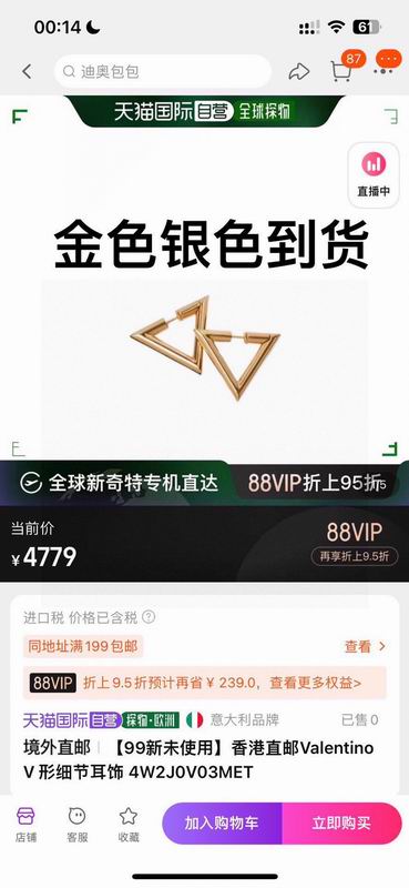 Valentino  Earring 05yxs04 (2)
