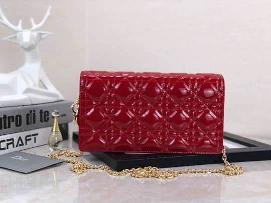 Dior D6602漆皮藤格纹 22x12x3cm wz