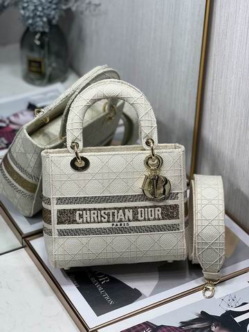 Dior Lady 五格刺绣24cm yz