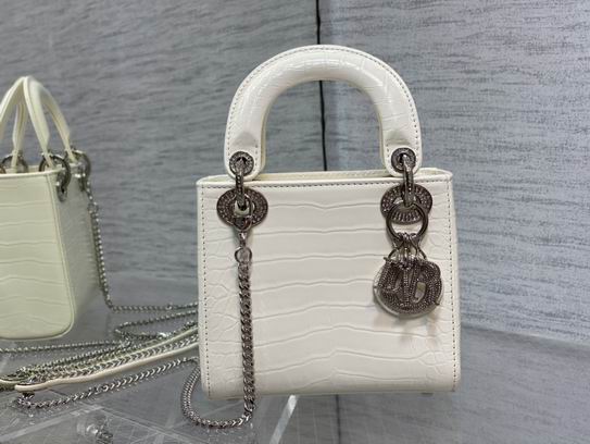 Dior Lady鳄鱼纹mini 17x15x7cm wz