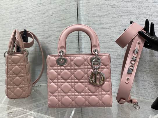Dior Lady M0538复古粉羊金 20cm wz2色
