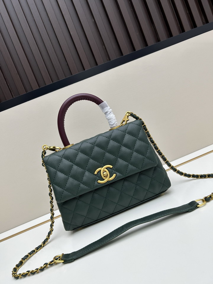Chanel handle 2402 22x15x8cm jj1