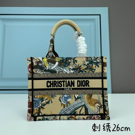 Dior Book Tote凤凰刺绣26.5x21x14cm ww2色 (1)