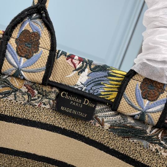 Dior Book Tote凤凰刺绣26.5x21x14cm ww2色 (6)