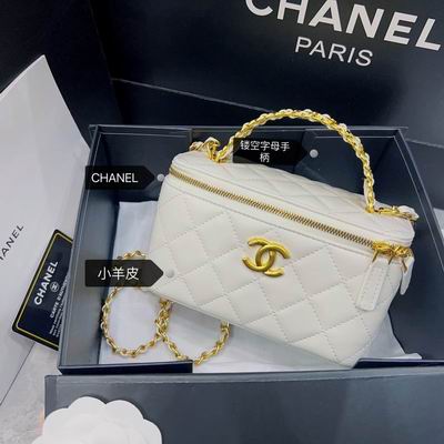Chanel 盒子包羊皮18x10cm CN (1)