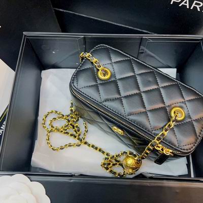 Chanel 盒子包羊皮18x10cm CN (14)